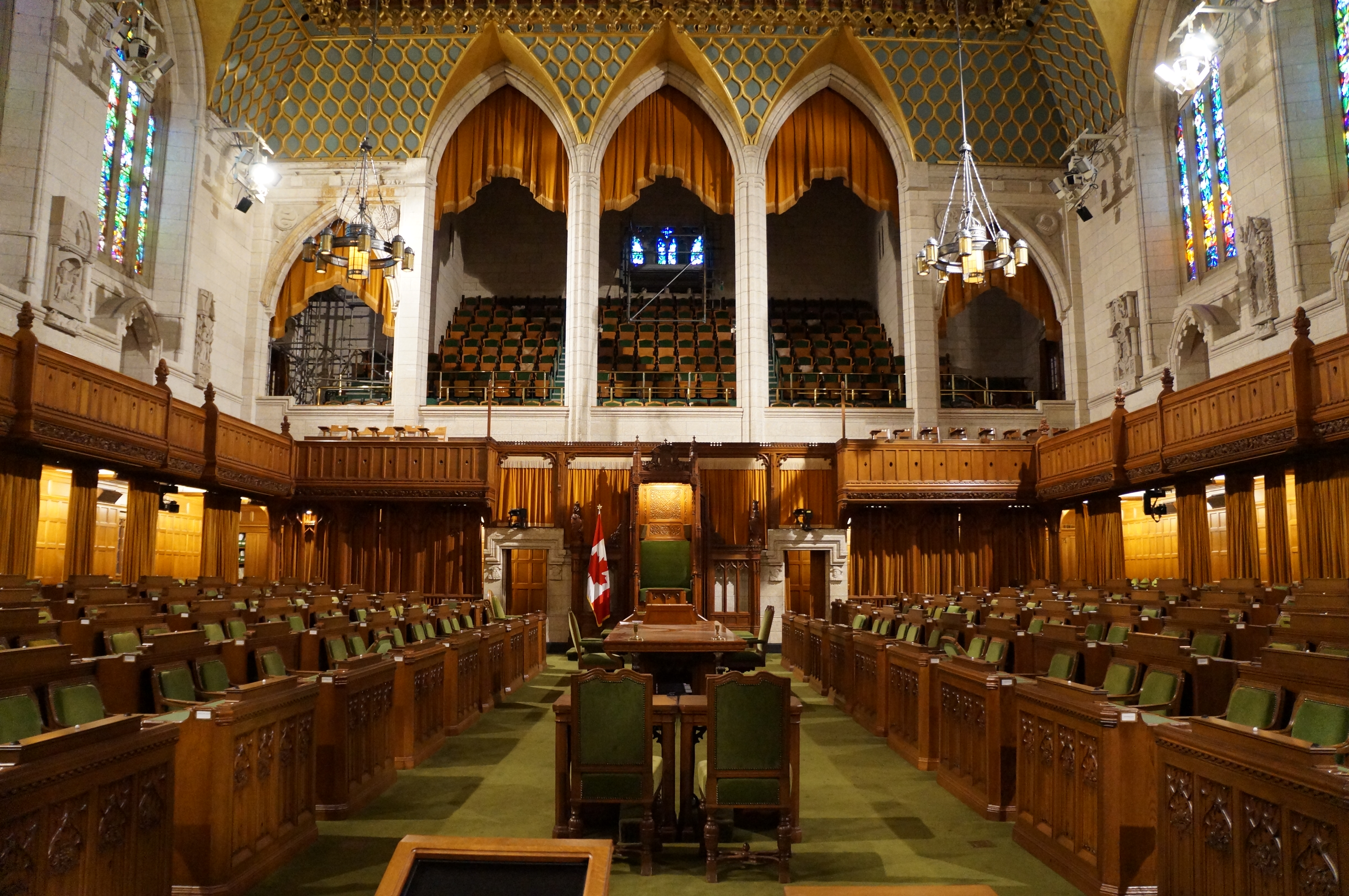 House of Commons chamber in the Canadian federal parliament